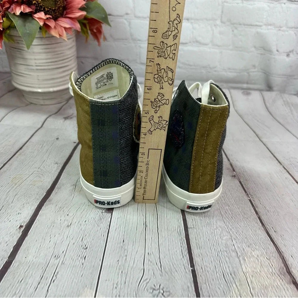 pro keds mens 6.5 royal high top sneaker patchwork lace up UNISEX - Picture 4 of 8